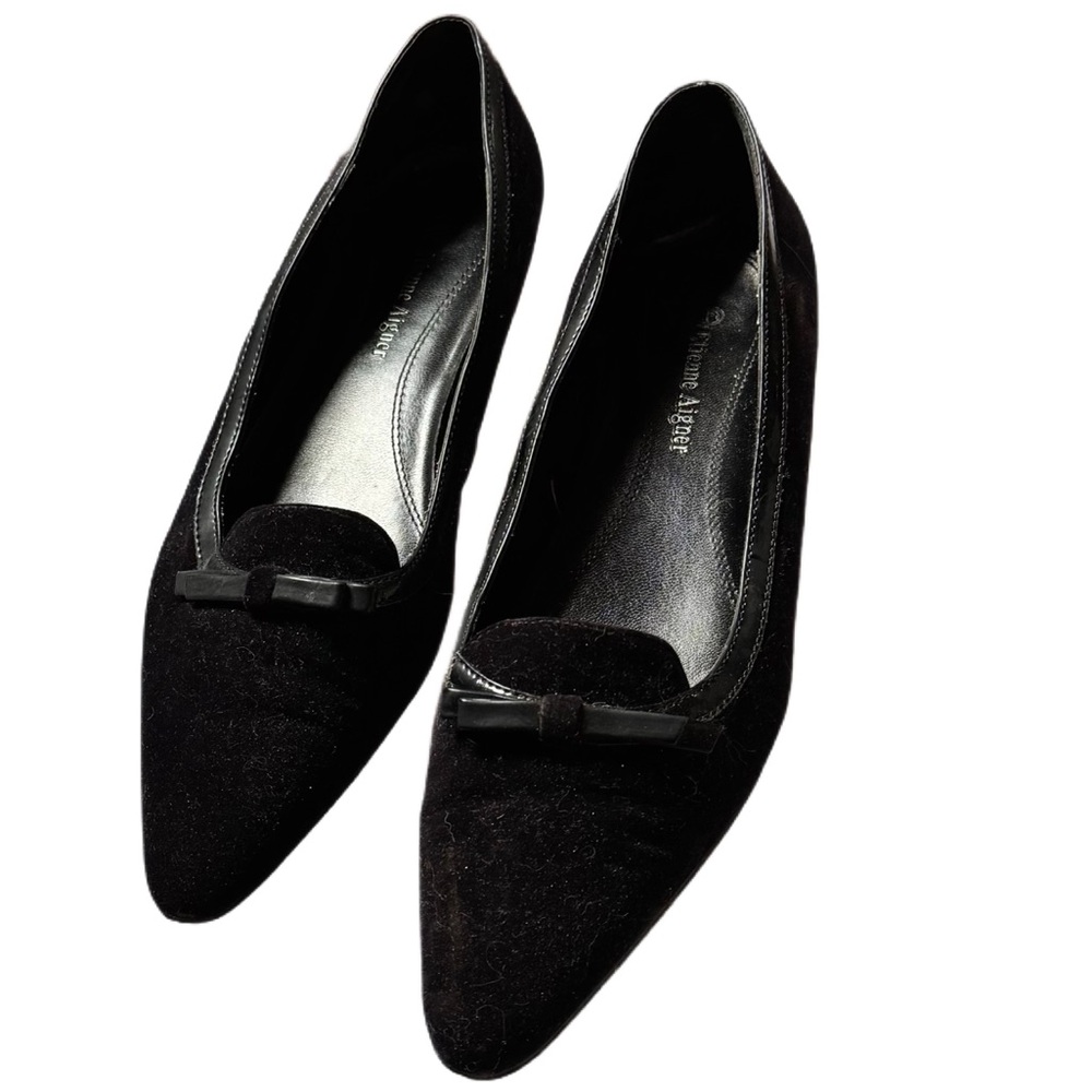 Elegant Black Suede Leather Women's Loafers